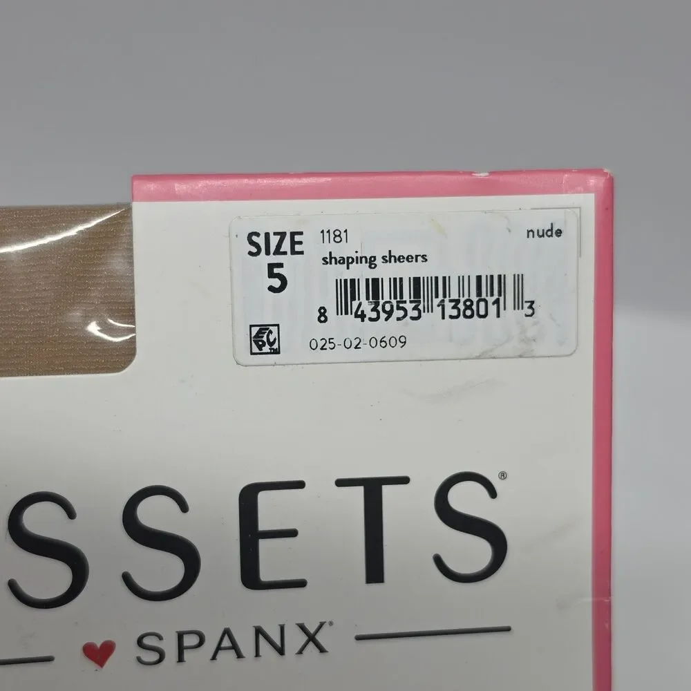 ASSETS by Spanx Shaping Sheers Pantyhose Size 5 Nude Full Length New NIB